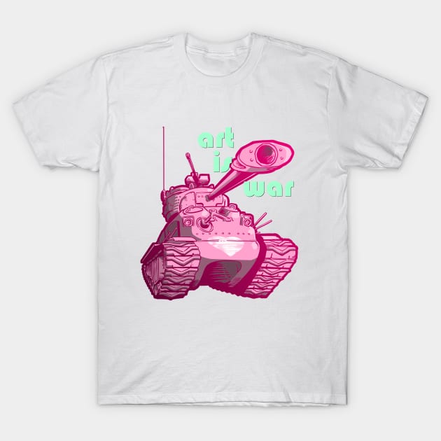 Art is War Love Tank T-Shirt by grosvenordesign